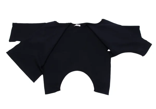 ISSEY MIYAKE Ribbed Round Hem Stretch Buttonless Cardigan K-163357_009