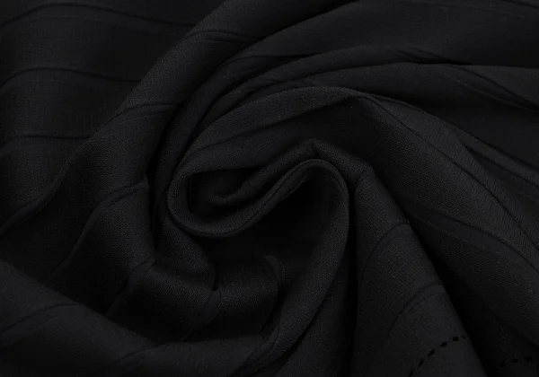 ISSEY MIYAKE Striped Weave Cutting Design Square Neck Dress K-163358_012