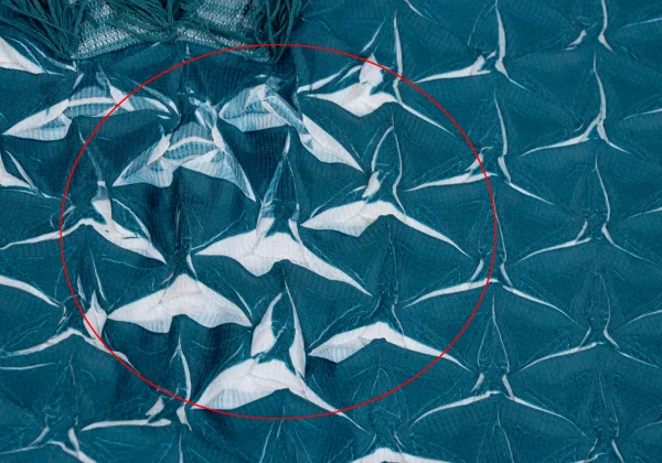 ISSEY MIYAKE Triangle Steam Stretch Pleated Fringe Neck Over Poncho K-163359_010