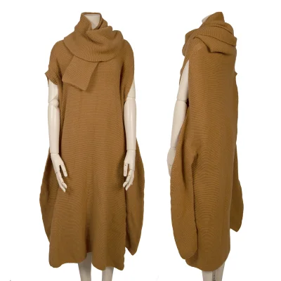 ISSEY MIYAKE Stole Design Knit Dress