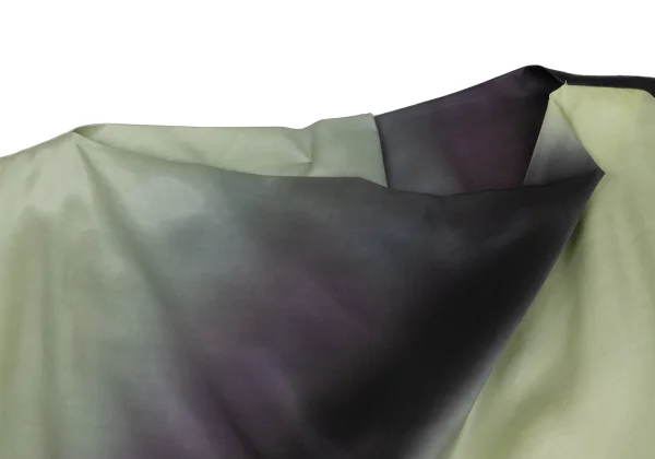 ISSEY MIYAKE Gradation Satin Blouse K-163369_003