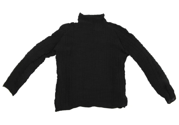 ISSEY MIYAKE Pleated Mock Neck T-shirt K-163371_002