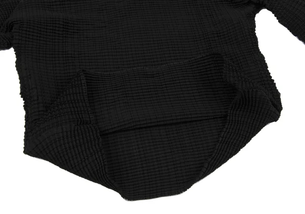 ISSEY MIYAKE Pleated Mock Neck T-shirt K-163371_010