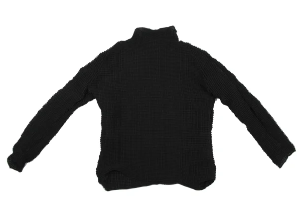 ISSEY MIYAKE Pleated Mock Neck T-shirt K-163371_011