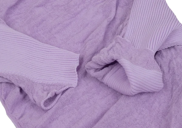 ISSEY MIYAKE Rib Switching Drape Design Knit K-163375_008