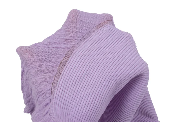 ISSEY MIYAKE Rib Switching Drape Design Knit K-163375_012