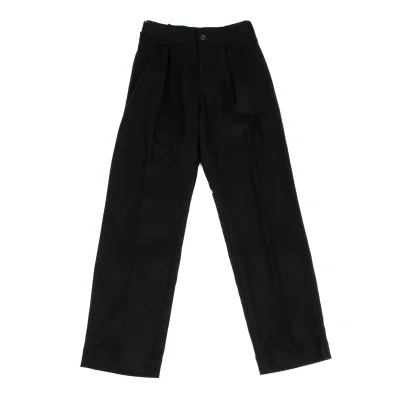 ISSEY MIYAKE Side Rib Switching Blend Wool Pants