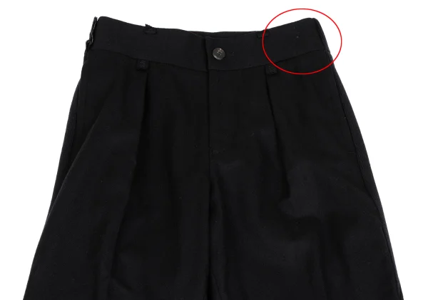 ISSEY MIYAKE Side Rib Switching Blend Wool Pants K-163382_002