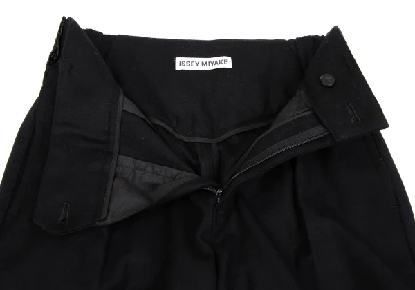 ISSEY MIYAKE Side Rib Switching Blend Wool Pants K-163382_006