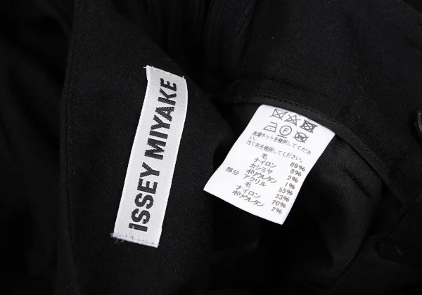 ISSEY MIYAKE Side Rib Switching Blend Wool Pants K-163382_013