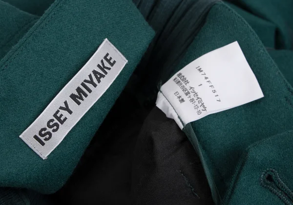 ISSEY MIYAKE Side Rib Switching Wool Blend Pants K-163383_012