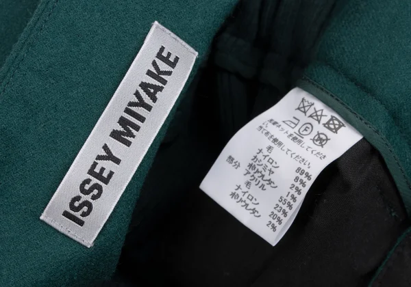 ISSEY MIYAKE Side Rib Switching Wool Blend Pants K-163383_013
