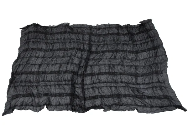 ISSEY MIYAKE Striped Sheer Large Stole K-163385_003