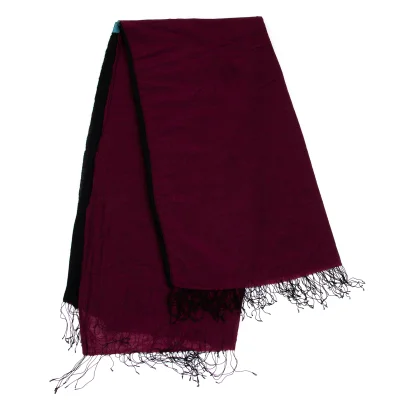 Unbranded Color Block Fringe Large Stole 