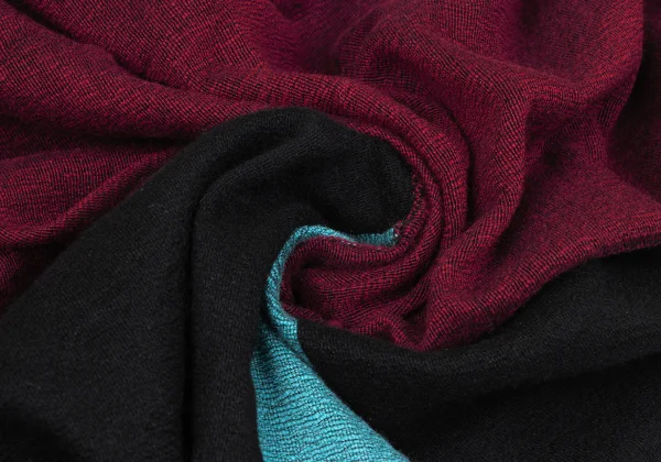 Unbranded Color Block Fringe Large Stole  K-163388_006