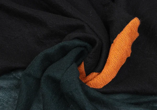 Unbranded Color Block Fringe Large Stole K-163389_005