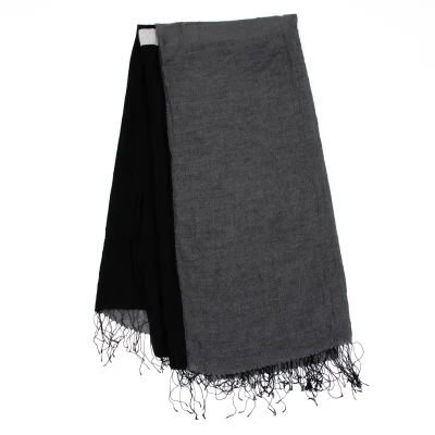 Unbranded Color Block Fringe Large Stole