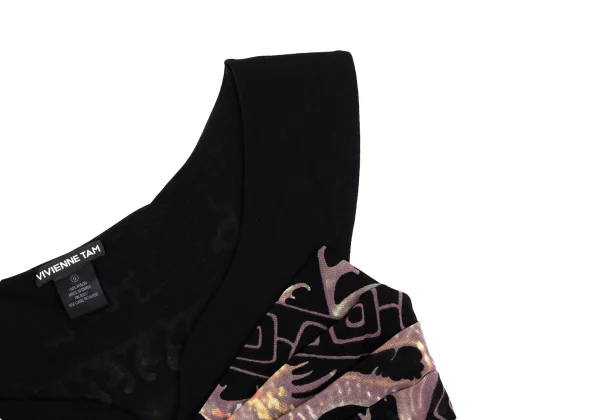 VIVIENNETAM Dragon Printed Mesh Camisole K-163400_004