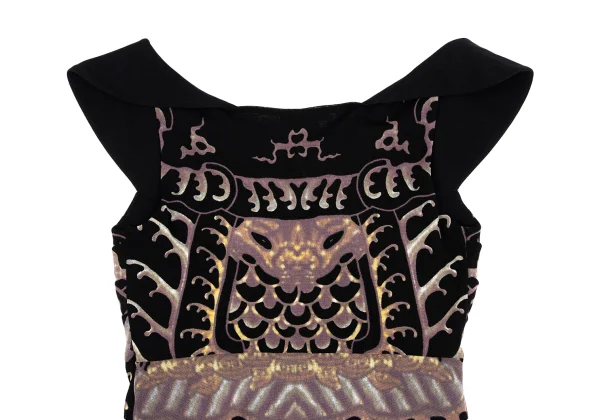 VIVIENNETAM Dragon Printed Mesh Camisole K-163400_011