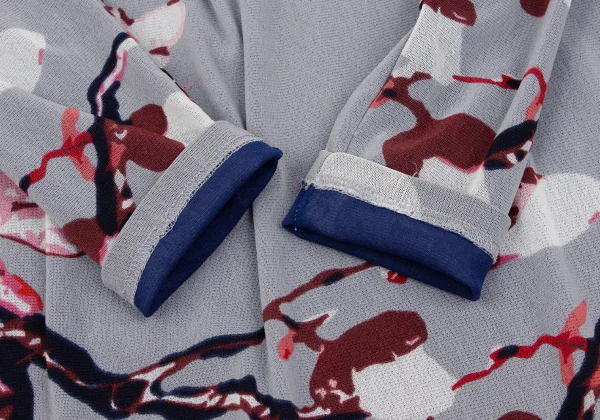 VIVIENNETAM Floral Printed Side Volume Mesh T-shirt K-163401_008