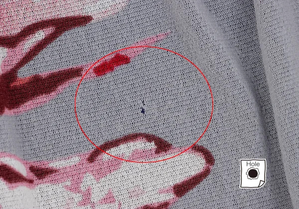 VIVIENNETAM Floral Printed Side Volume Mesh T-shirt K-163401_010