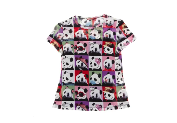 VIVIENNETAM Panda Printed Mesh Short Sleeve T-shirt Multi-Color 0 K-163402_001