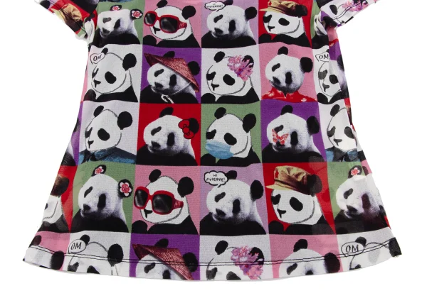VIVIENNETAM Panda Printed Mesh Short Sleeve T-shirt K-163402_005