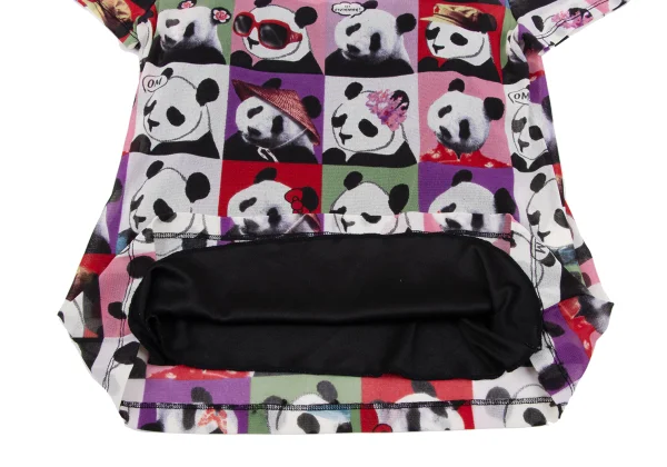 VIVIENNETAM Panda Printed Mesh Short Sleeve T-shirt K-163402_007