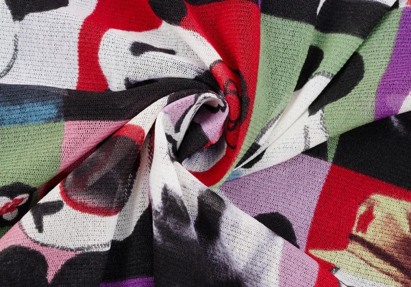 VIVIENNETAM Panda Printed Mesh Short Sleeve T-shirt K-163402_012