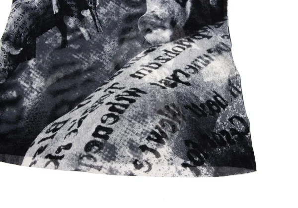 VIVIENNETAM Pig Printed Mesh Sleeveless Top K-163403_010