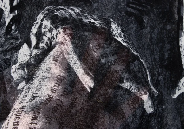 VIVIENNETAM Pig Printed Mesh Sleeveless Top K-163403_014