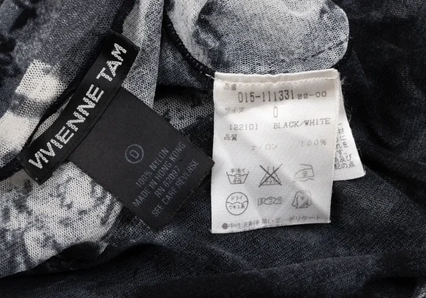 VIVIENNETAM Pig Printed Mesh Sleeveless Top K-163403_016