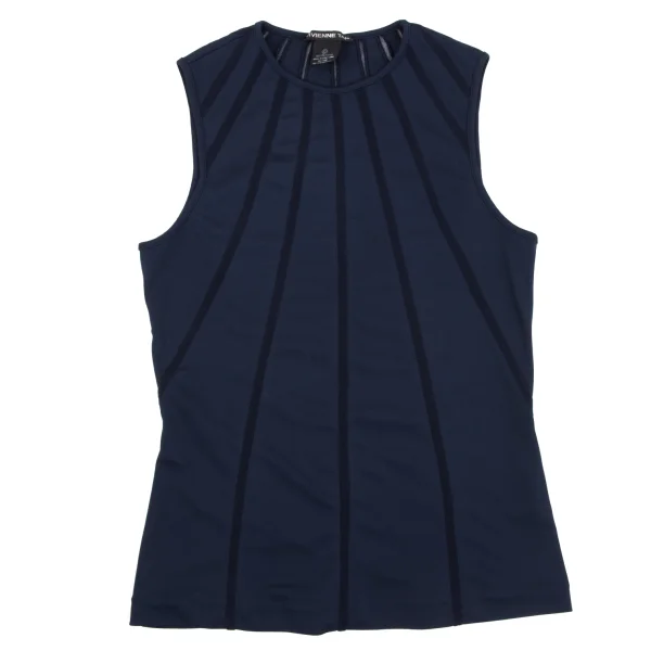 VIVIENNETAM Striped Sleeveless Top K-163404_002