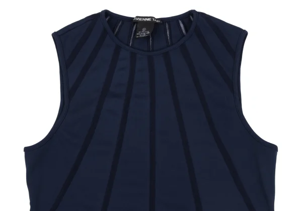 VIVIENNETAM Striped Sleeveless Top K-163404_003