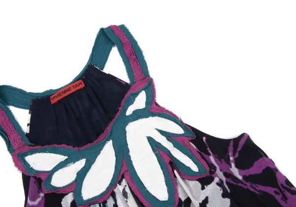 VIVIENNETAM Plant Printed Patch Camisole K-163406_006
