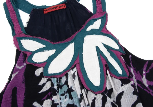 VIVIENNETAM Plant Printed Patch Camisole K-163406_007
