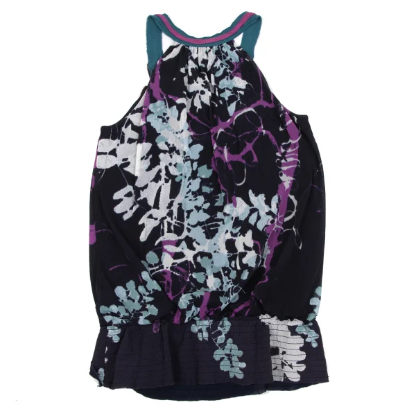 VIVIENNETAM Plant Printed Patch Camisole K-163406_010