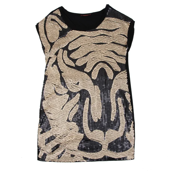 VIVIENNETAM Sequin Decorated Sleeveless Top K-163407_002