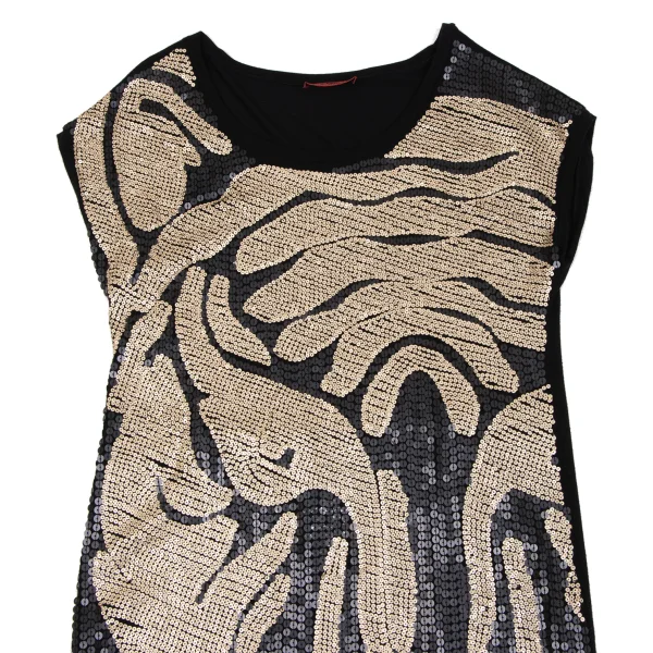 VIVIENNETAM Sequin Decorated Sleeveless Top K-163407_003