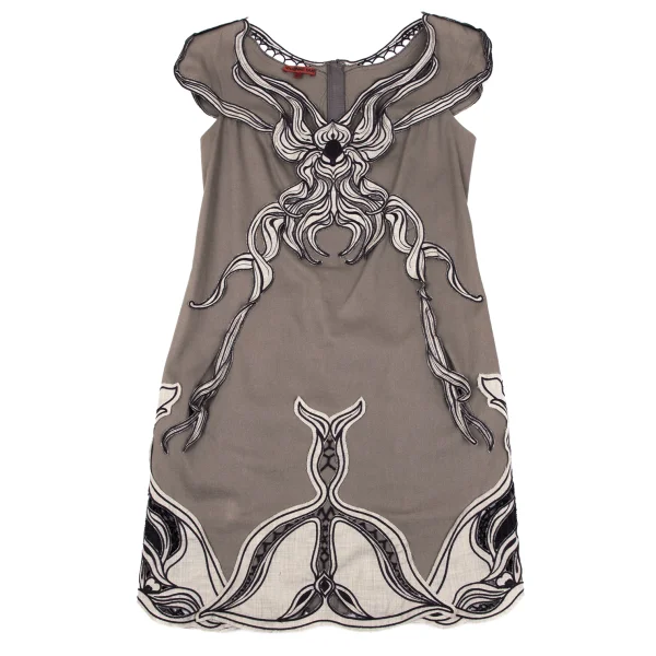 VIVIENNETAM Ethnic Patch Sleeveless Tunic K-163408_002