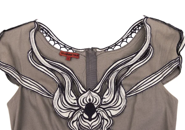 VIVIENNETAM Ethnic Patch Sleeveless Tunic K-163408_006