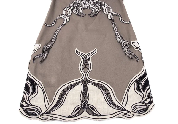 VIVIENNETAM Ethnic Patch Sleeveless Tunic K-163408_009