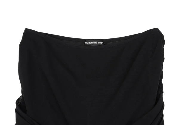 VIVIENNETAM Binding Design Mesh Tube Top K-163409_004