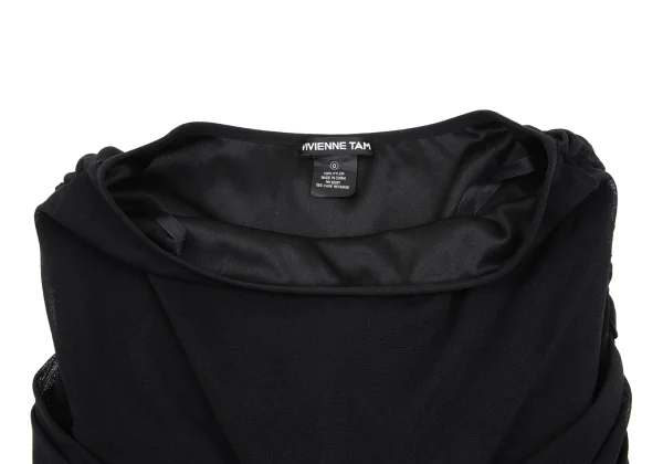 VIVIENNETAM Binding Design Mesh Tube Top K-163409_005