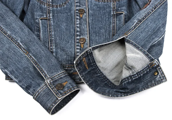 VIVIENNETAM Dragon Embroidery Denim Trucker Jacket K-163411_011