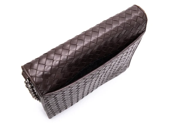 BOTTEGA VENETA Intrecciato Leather Chain Shoulder Bag K-163415_008