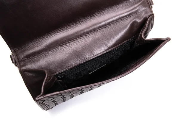 BOTTEGA VENETA Intrecciato Leather Chain Shoulder Bag K-163415_011