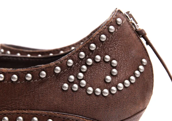 MIU MIU Studs Suede Heel Sandal K-163416_008