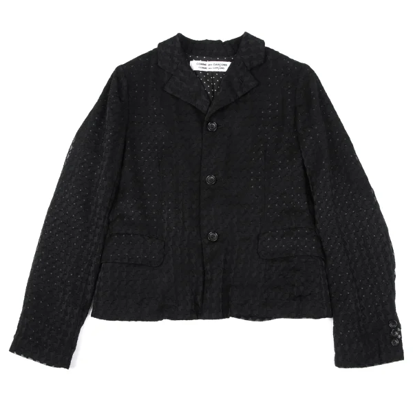 COMME des GARCONS Dot Lining Houndstooth Jacquard Jacket K-163418_002