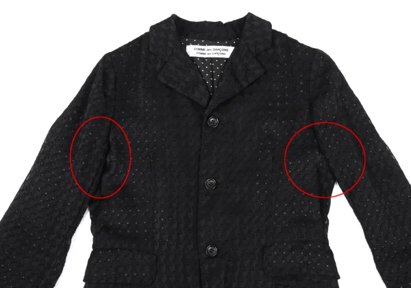 COMME des GARCONS Dot Lining Houndstooth Jacquard Jacket K-163418_003